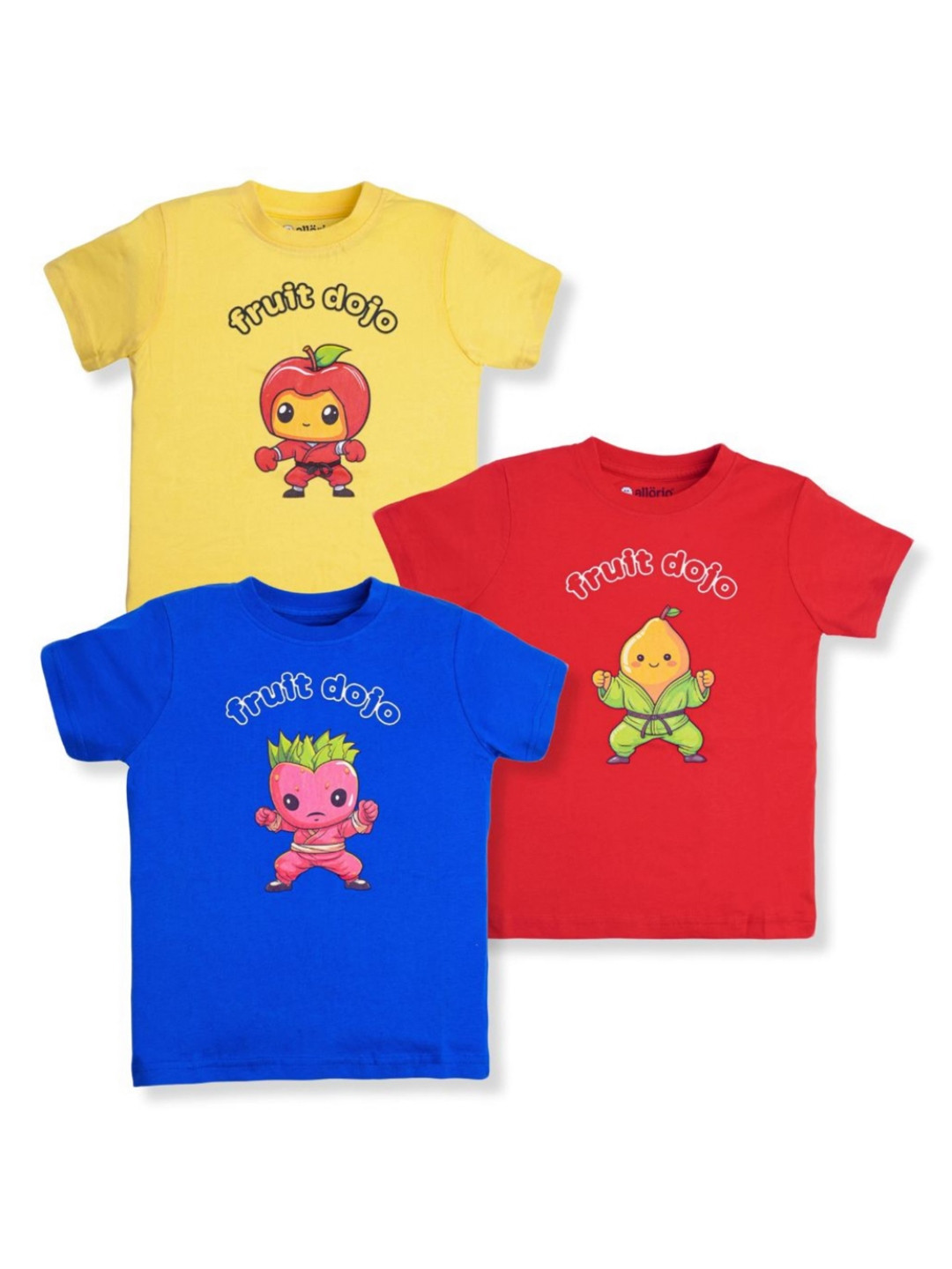 

allorio kids Boys 3 Printed Applique Slim Fit T-shirt, Multi