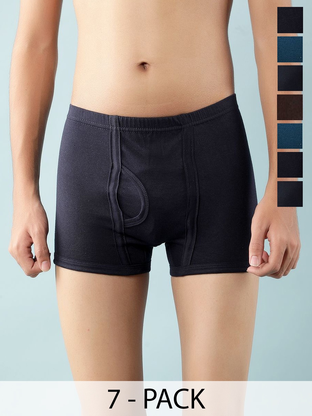 

Dollar Boys Pack Of 7 Assorted Combed Cotton Trunks MLHTR-05-K-AST2-PO7