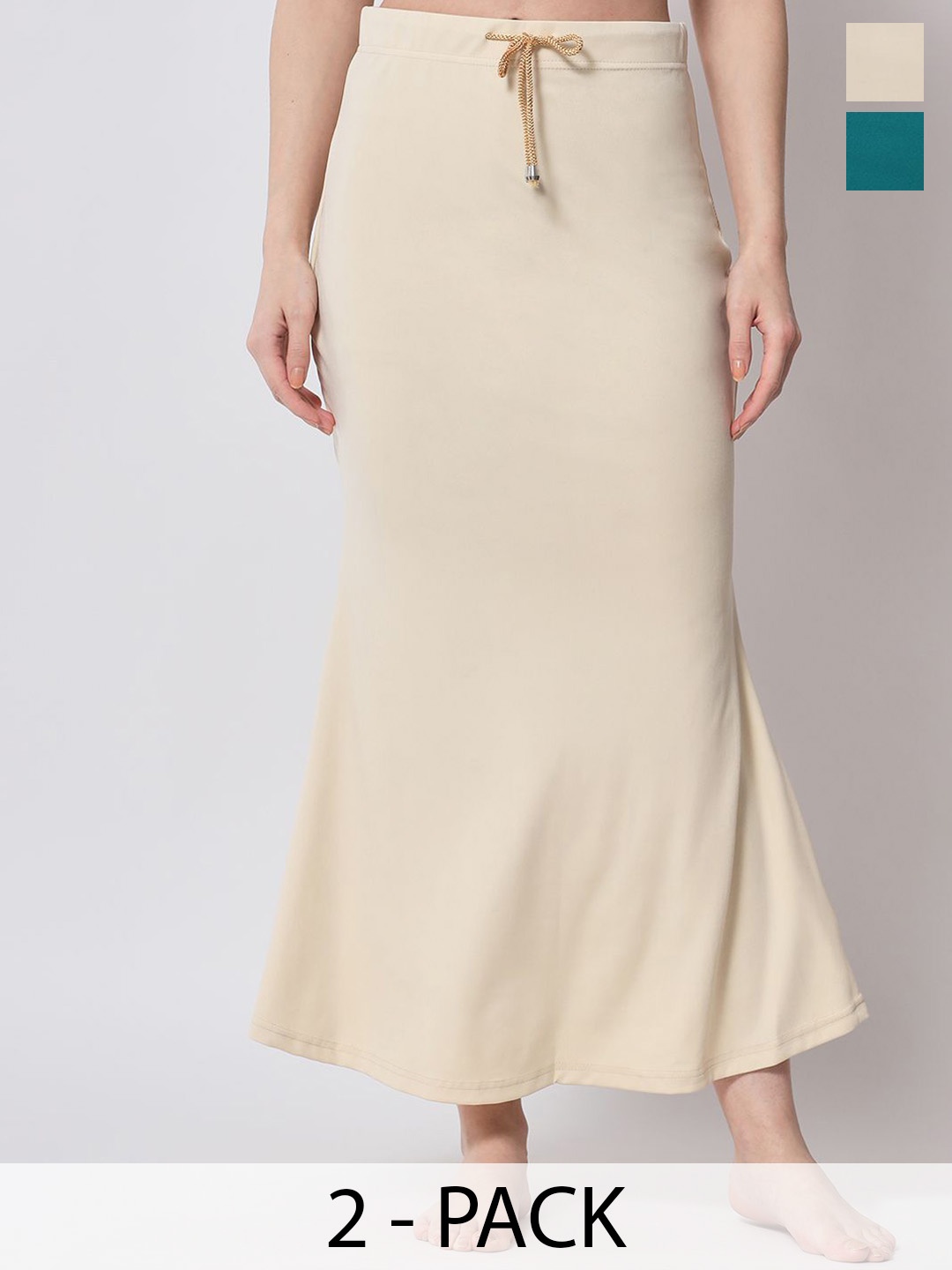 

SELETA Women Pack Of 2 Saree Shapewear, Beige