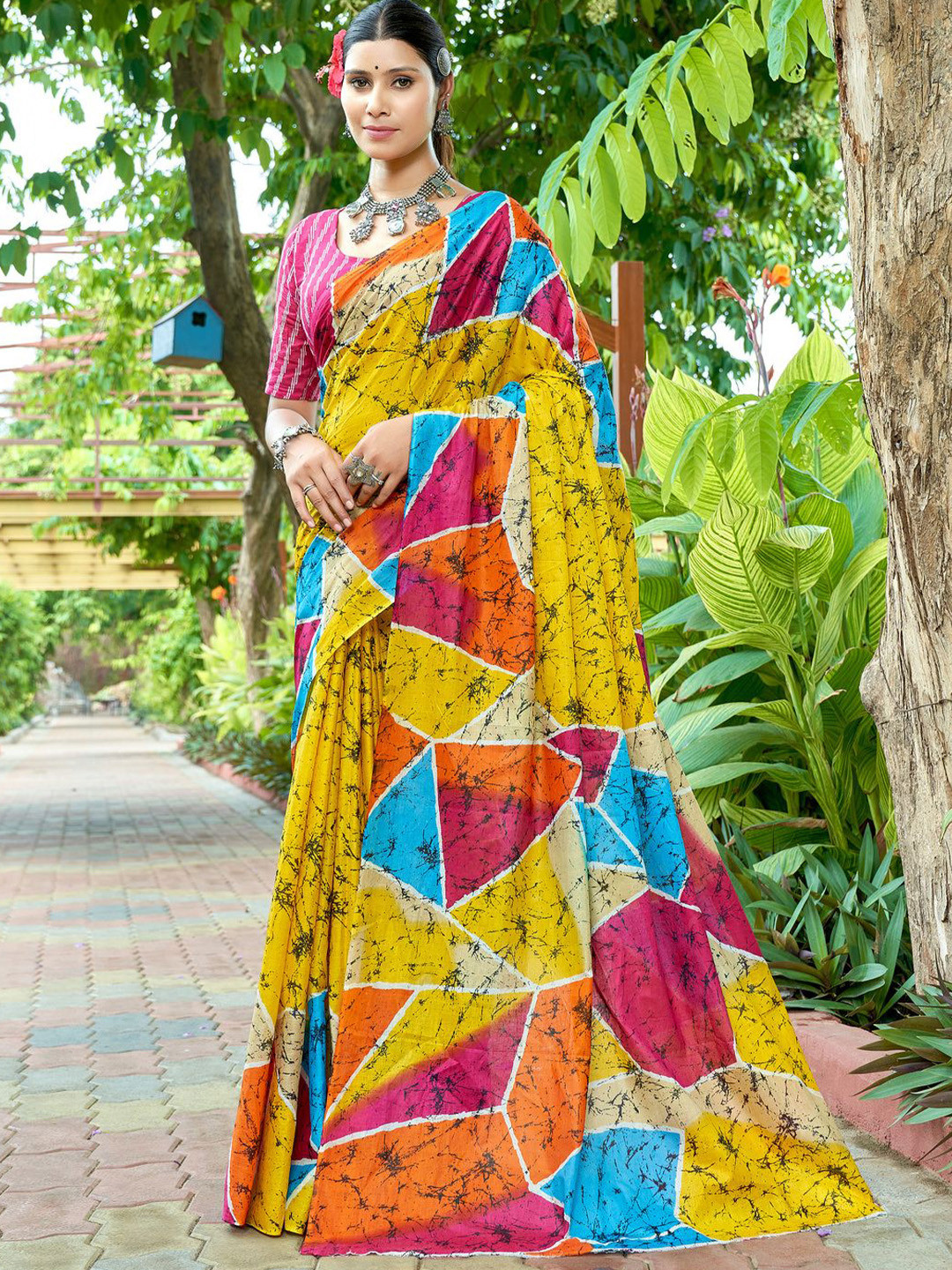 

Anouk Pure Cotton Saree, Yellow