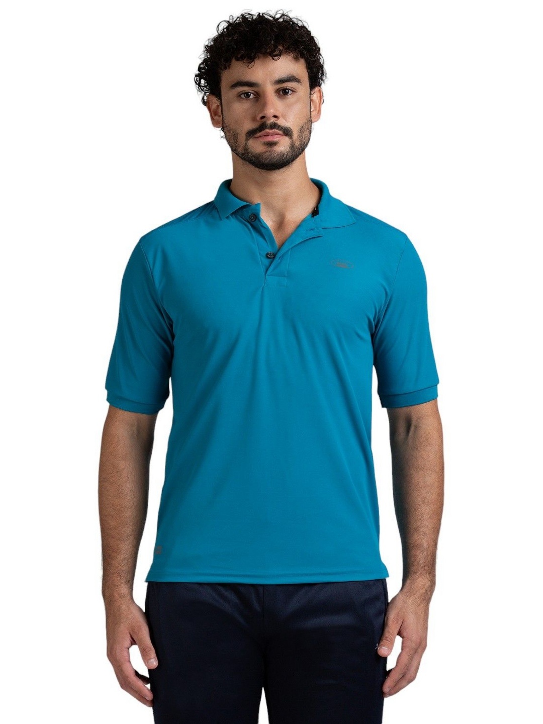 

Black Panther Men Dri-FIT Solid Polo Collar T-shirt, Turquoise blue