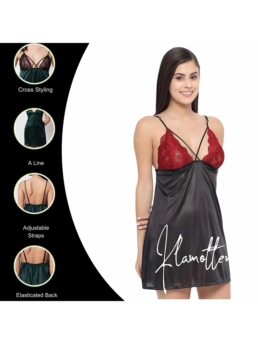 

Klamotten Baby Doll, Black