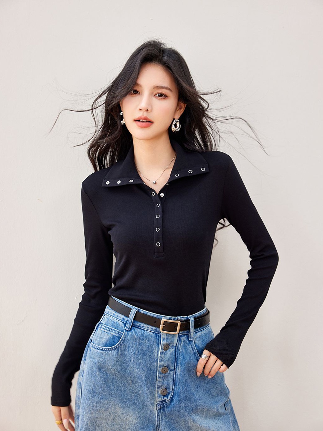 

JC Collection Women Pullover, Black