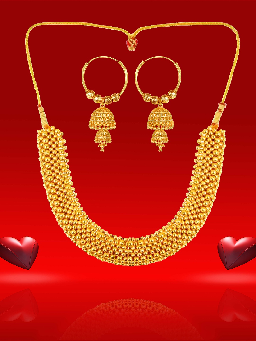 

Heer Collection Gold-Plated Jewellery Set