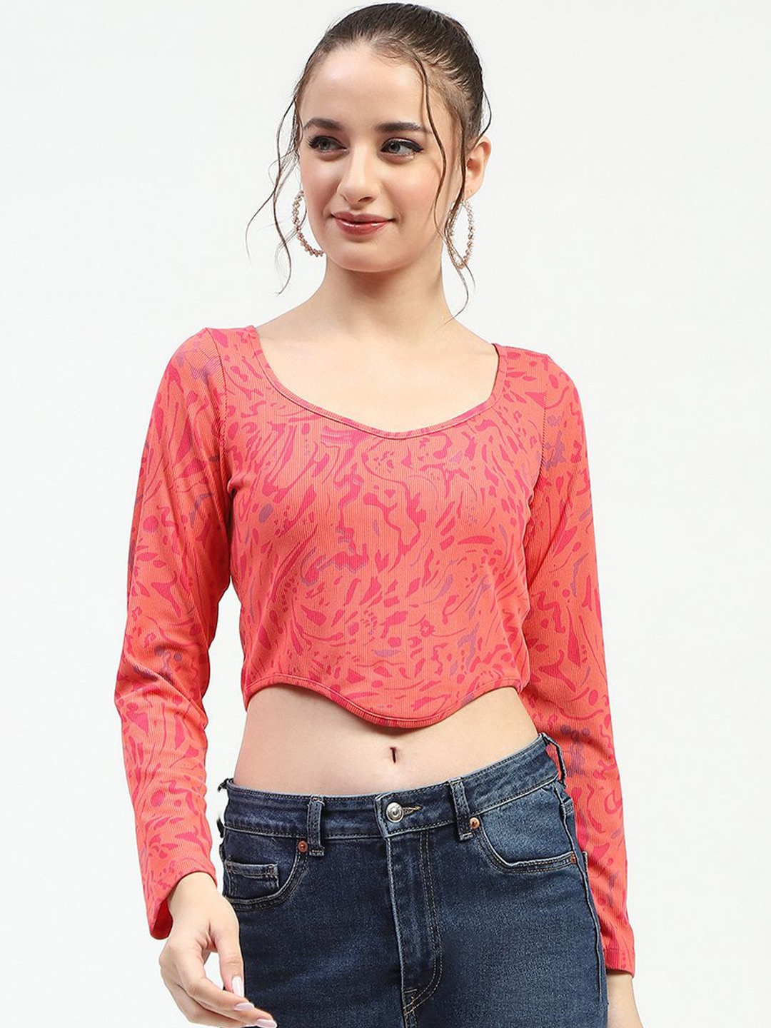 

Madame Floral Crop Top, Pink