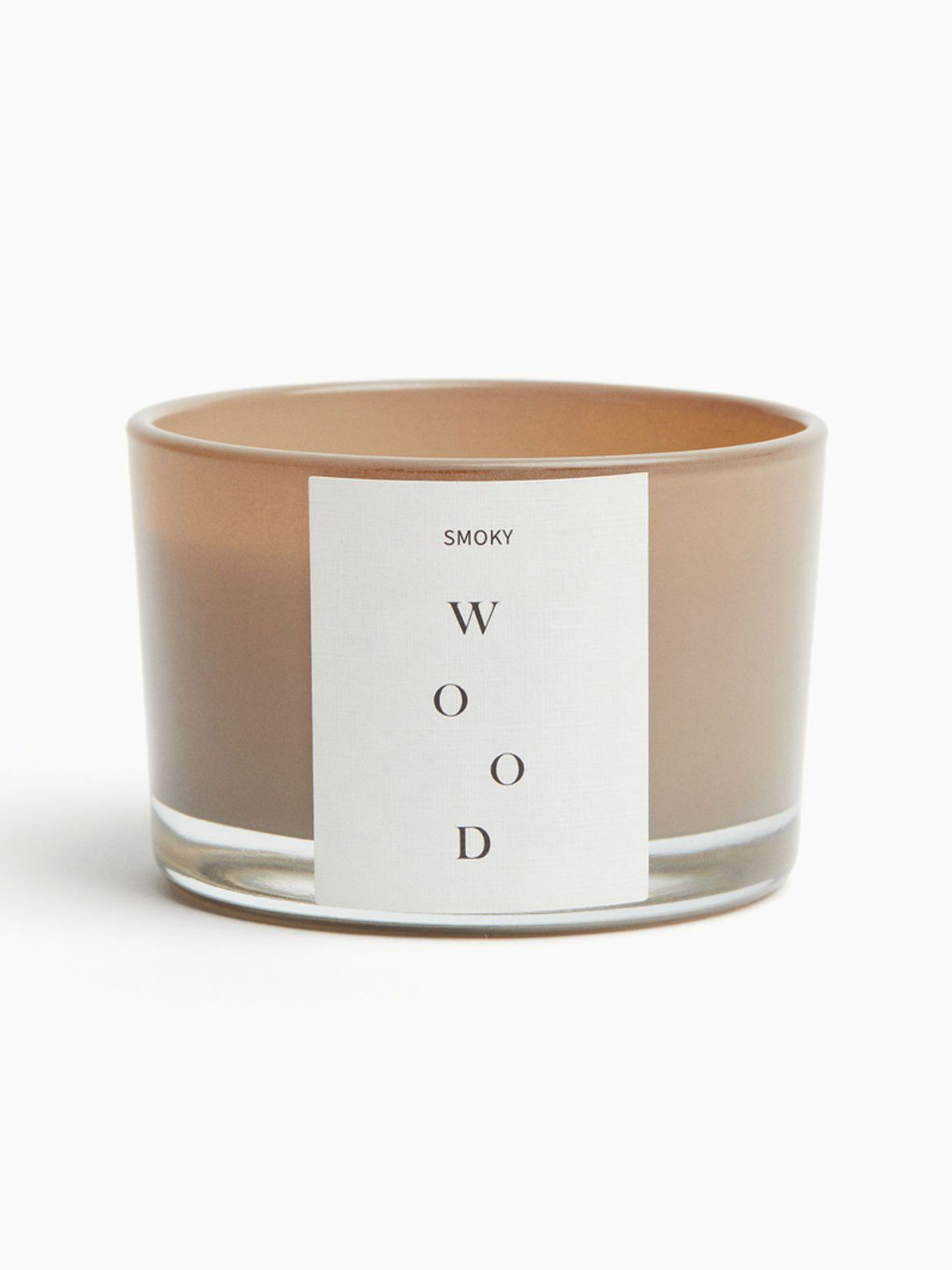 

H&M Beige Scented Candle With Glass Holder
