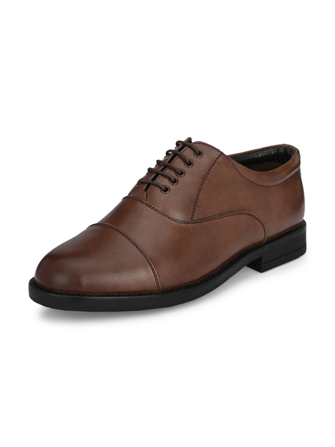 

Auserio Men Genuine Leather Oxfords Formal Shoes, Brown