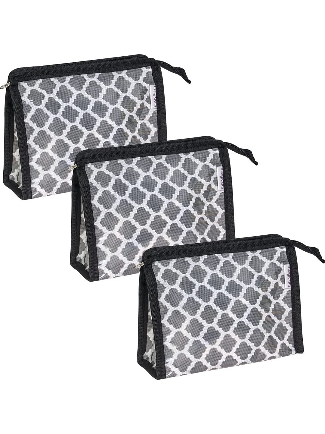 

prettykrafts Grey & Black Reusable Multi-Utility Organisers