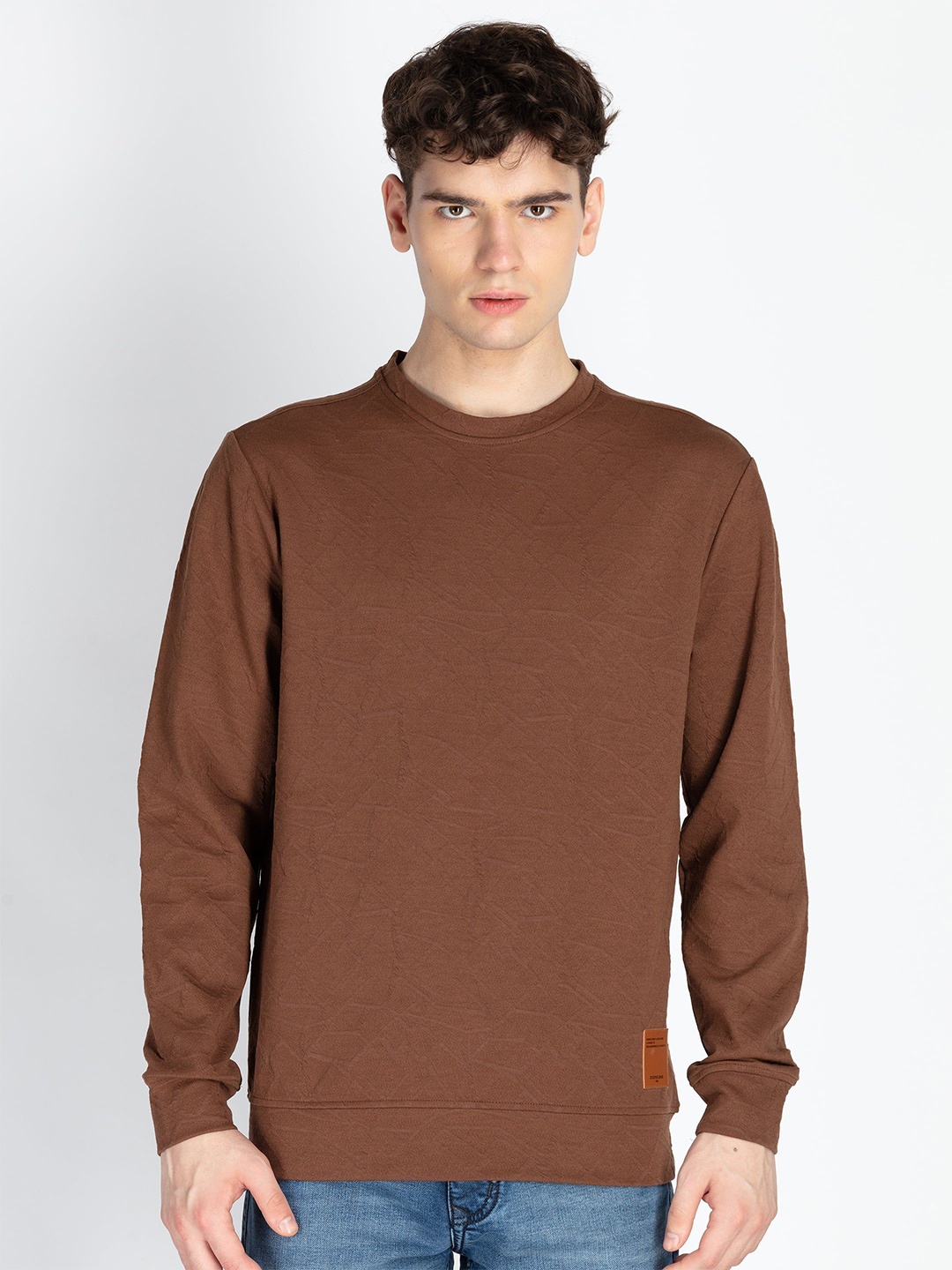 

Status Quo Men Hooded Sweatshirt, Brown