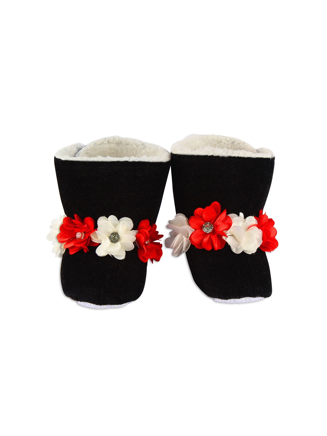 

BAESD Girls Cotton Booties, Black