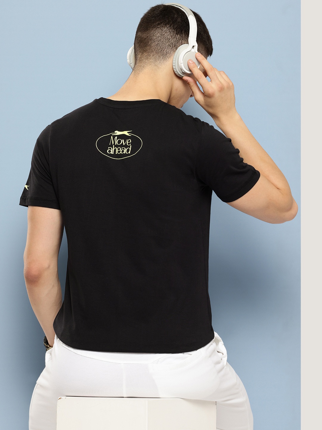 

Slazenger Printed Pure Cotton T-shirt, Black