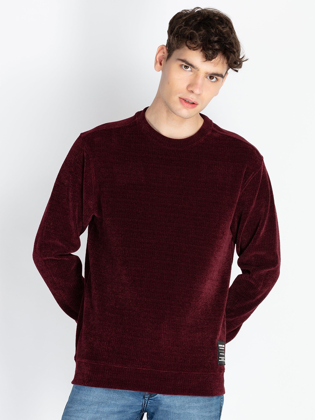 

Status Quo Men Hooded Sweatshirt, Maroon