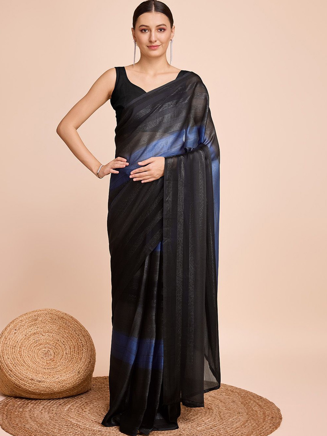 

Kriyansh Leheriya Pure Georgette Leheriya Saree, Blue