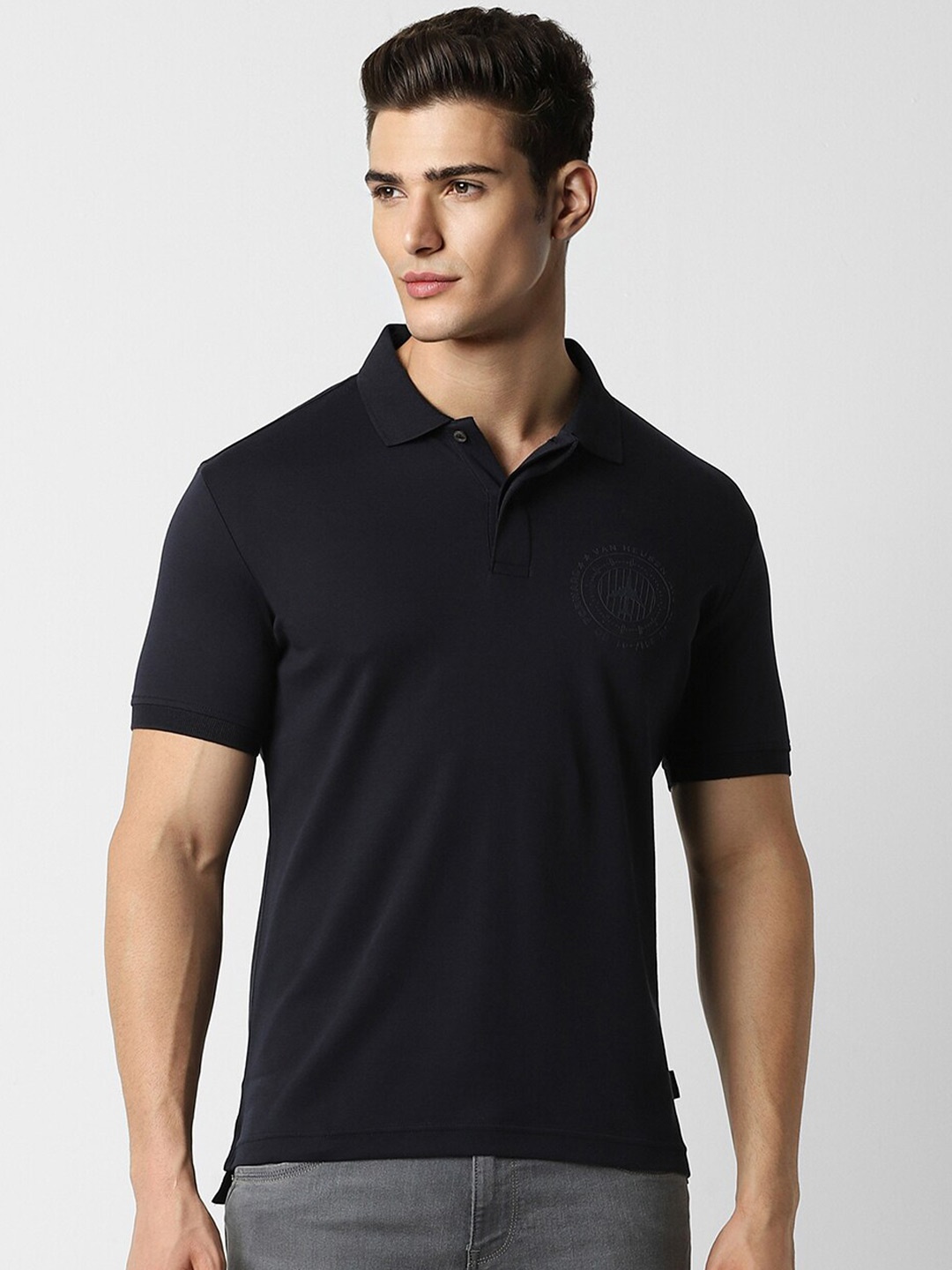 

Van Heusen Sport Polo Collar Pure Cotton T-shirt, Black