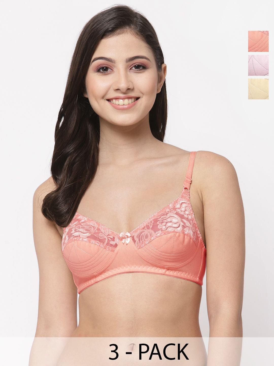 

Docare Bralette Bra Full Coverage, Beige