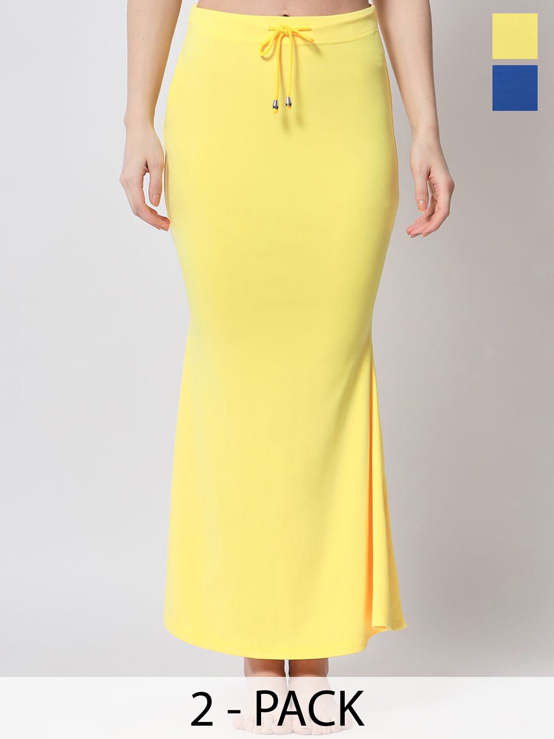 

SELETA Women Pack Of 2 Saree Shapewear, Yellow