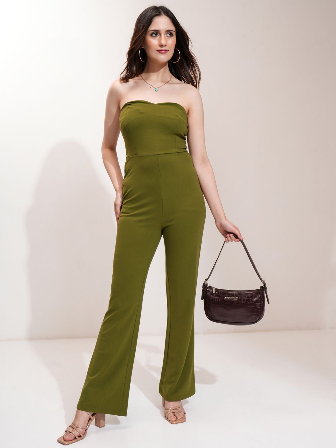 

ESPYR By Tokyo Talkies Basic Jumpsuit, Olive