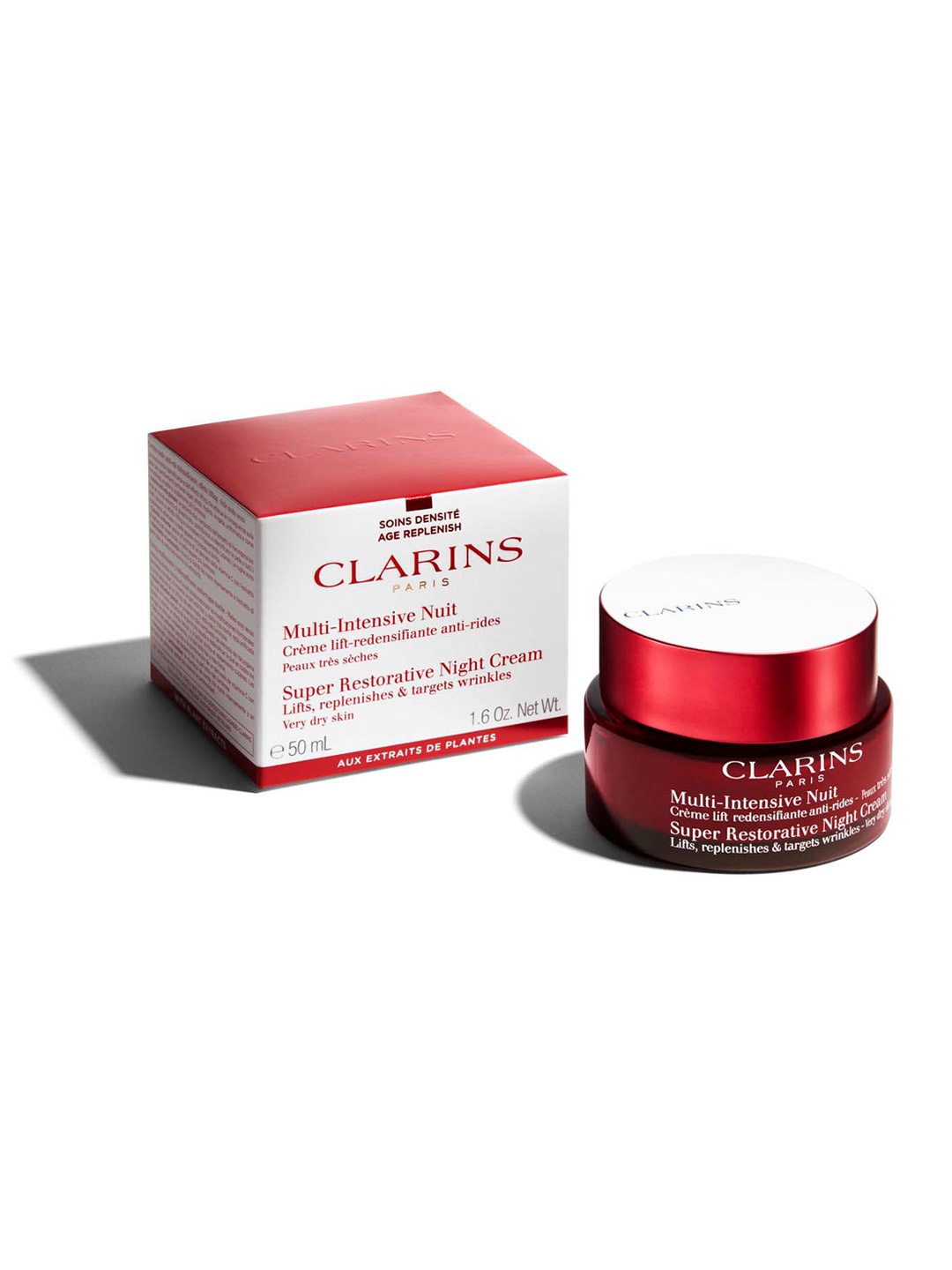 

CLARINS Super Restorative Night Cream with Shea Butter - 50 ml, White