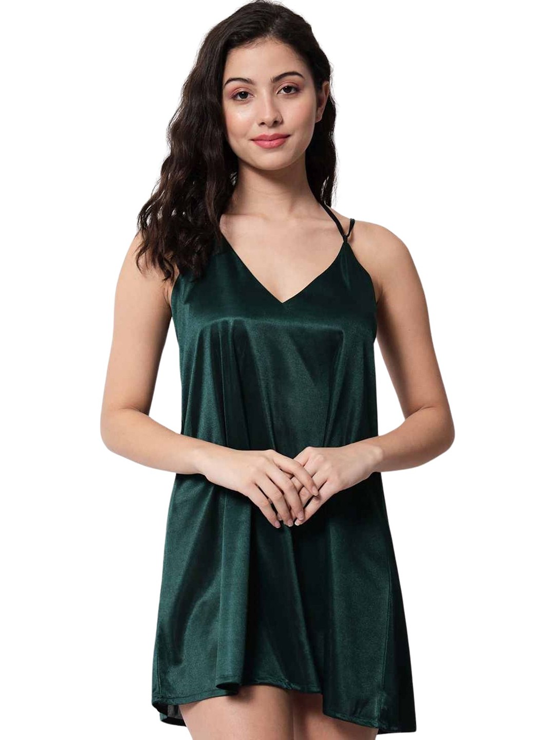 

Klamotten Halter Neck Baby Doll, Green