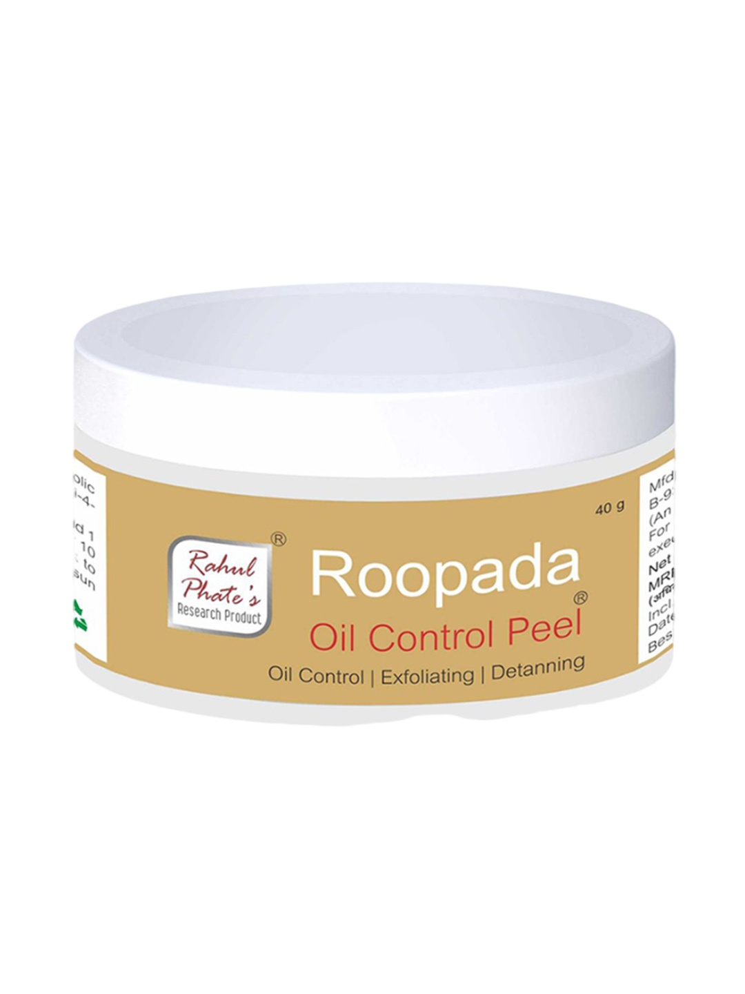 

Rahul Phate Research Product Roopada Oil Control Peel - 40 g, White