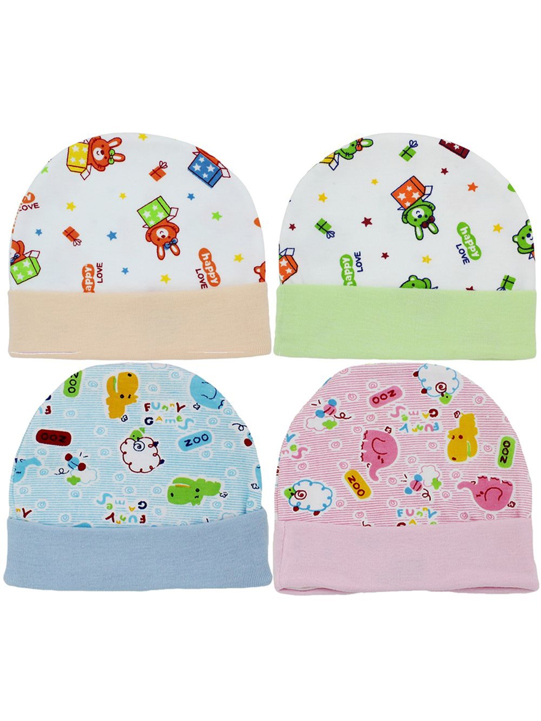 

BAESD Unisex Kids Printed Beanie, Blue