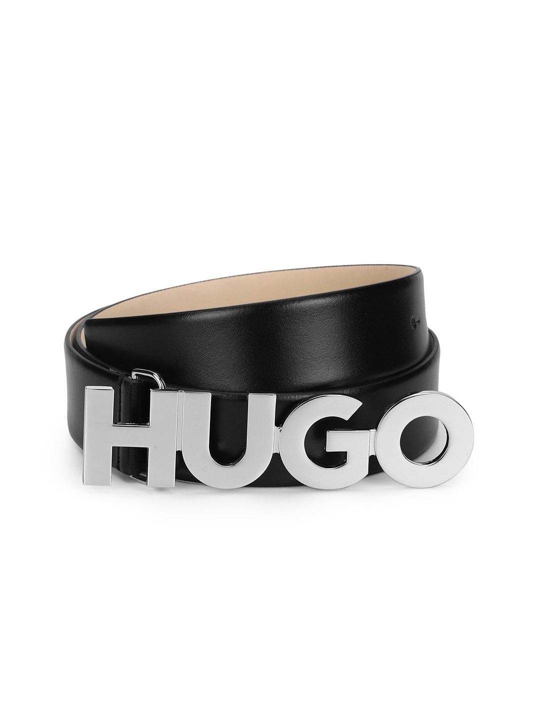 

HUGO Women Leather Belt, Black