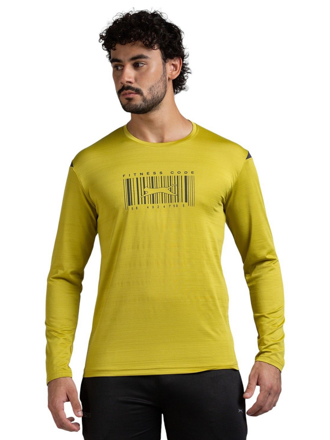 

Black Panther Men Dri-FIT Graphic Printed Round Neck T-shirt, Yellow