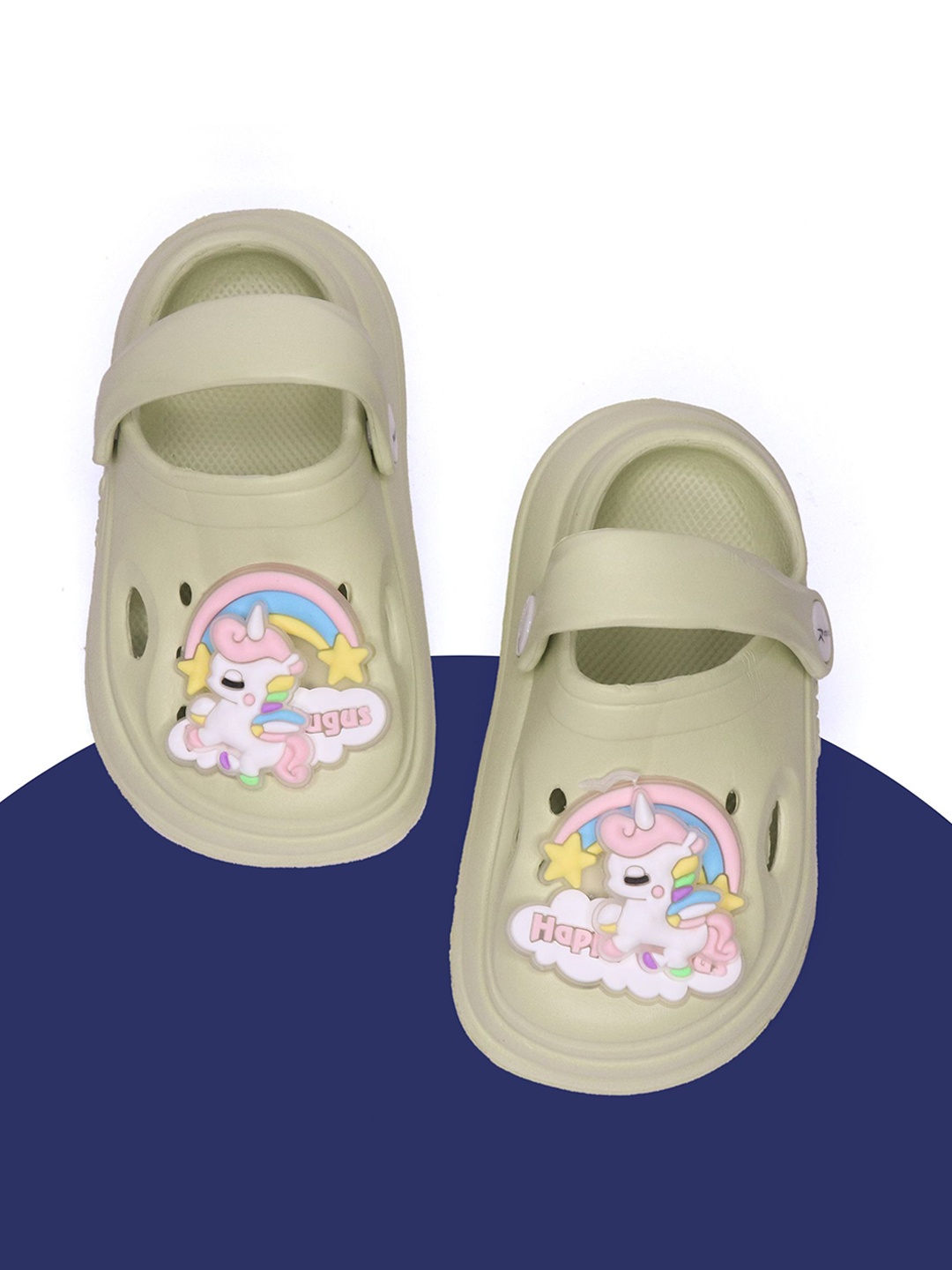 

FEETWELL SHOES Girls Croslite Clogs, Green