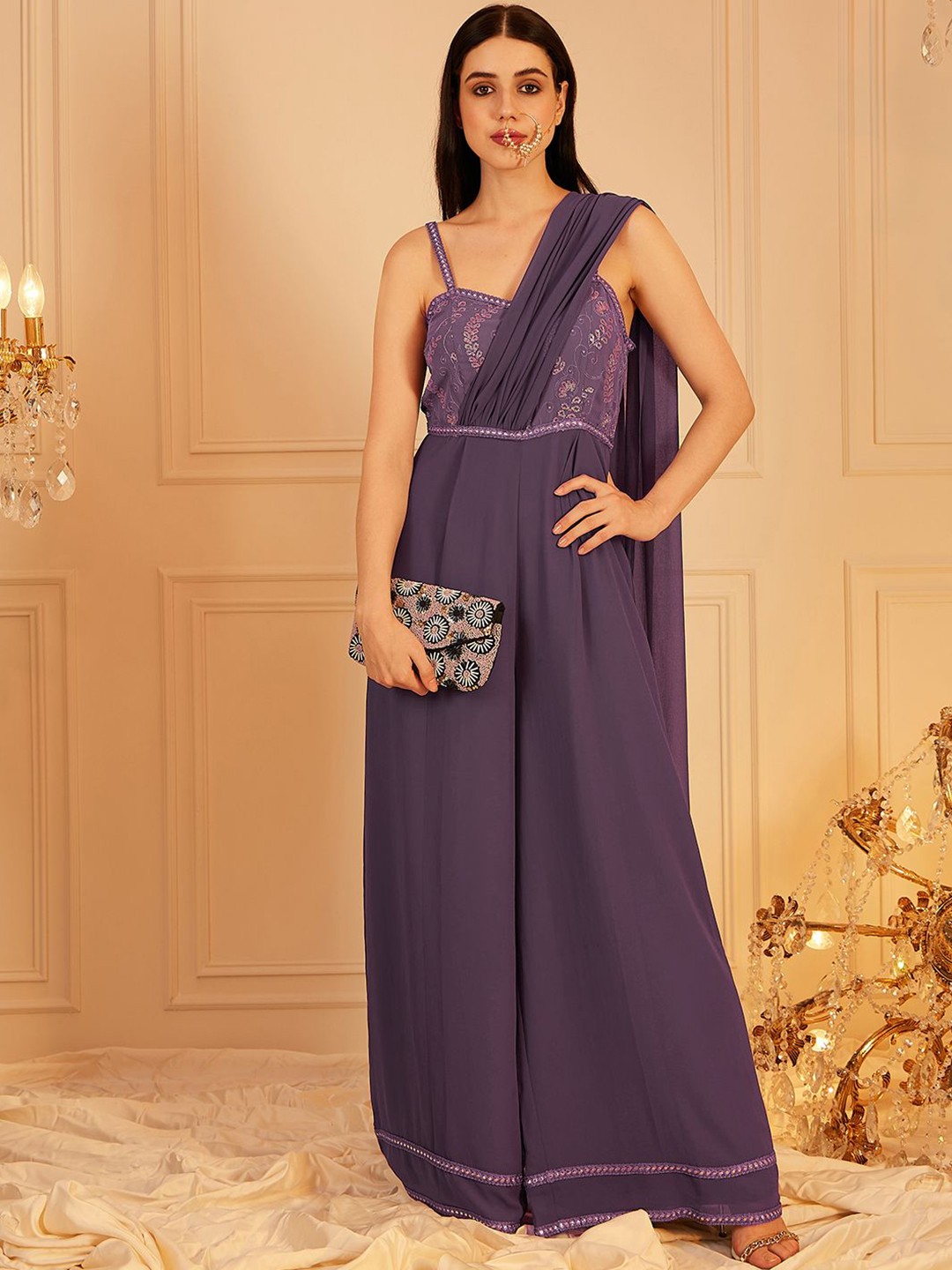 

indo street Basic Jumpsuit, Lavender