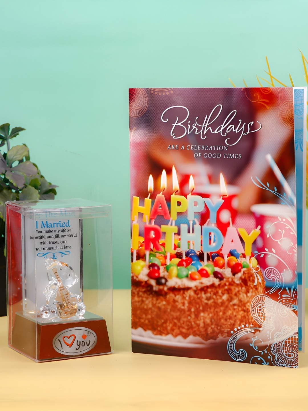 

Archies White & Red Husband Glass Quotation with Greeting Card
