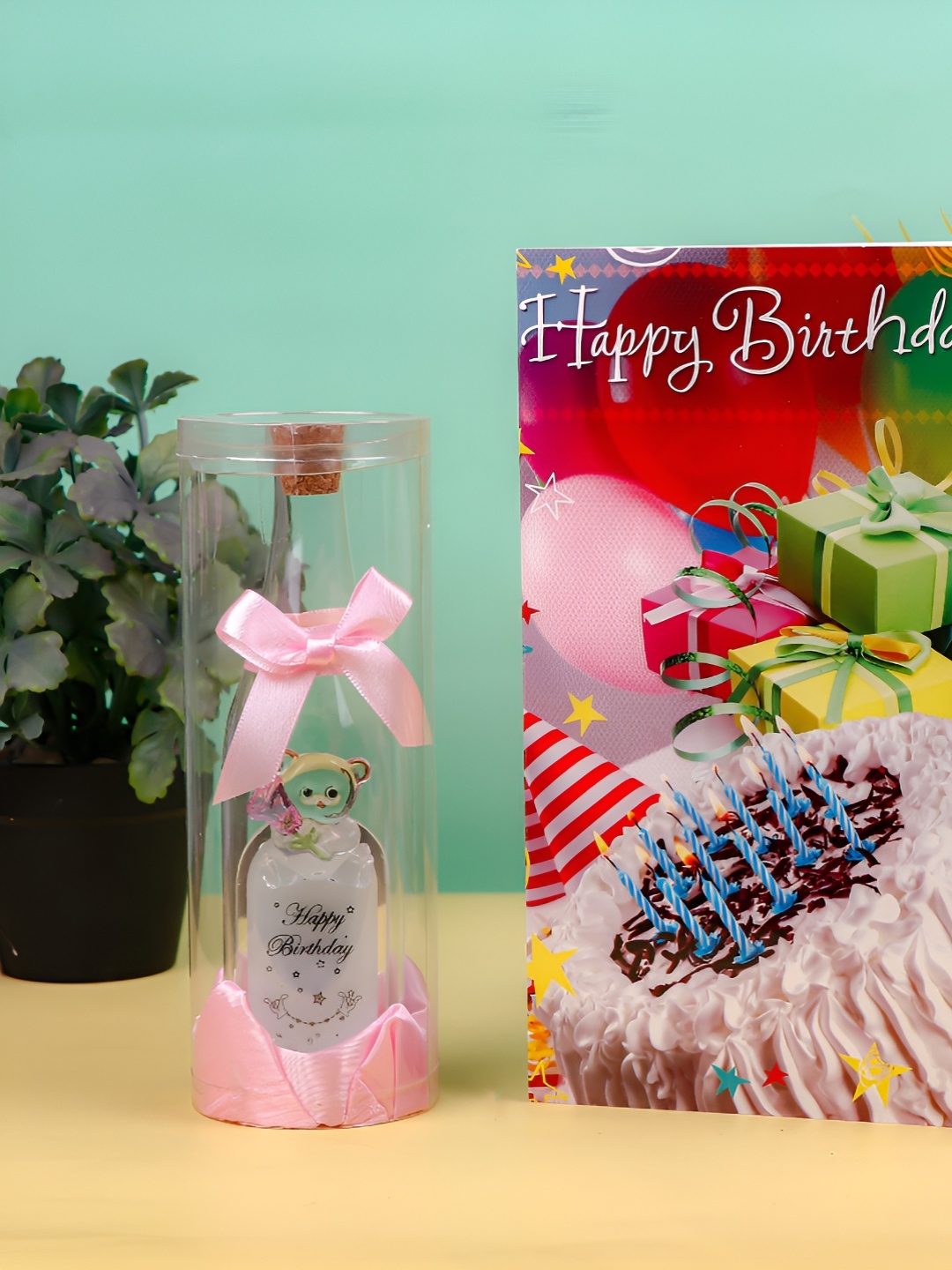 

Archies White & Pink Birthday Glass Quotation With Greeting Card