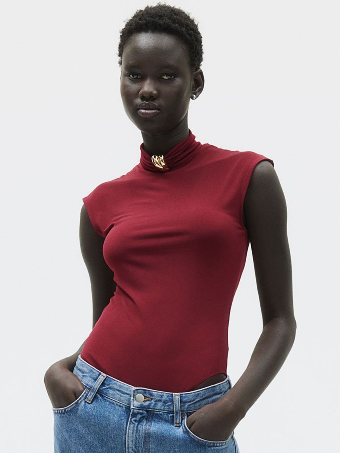 

H&M Turtleneck Body, Red