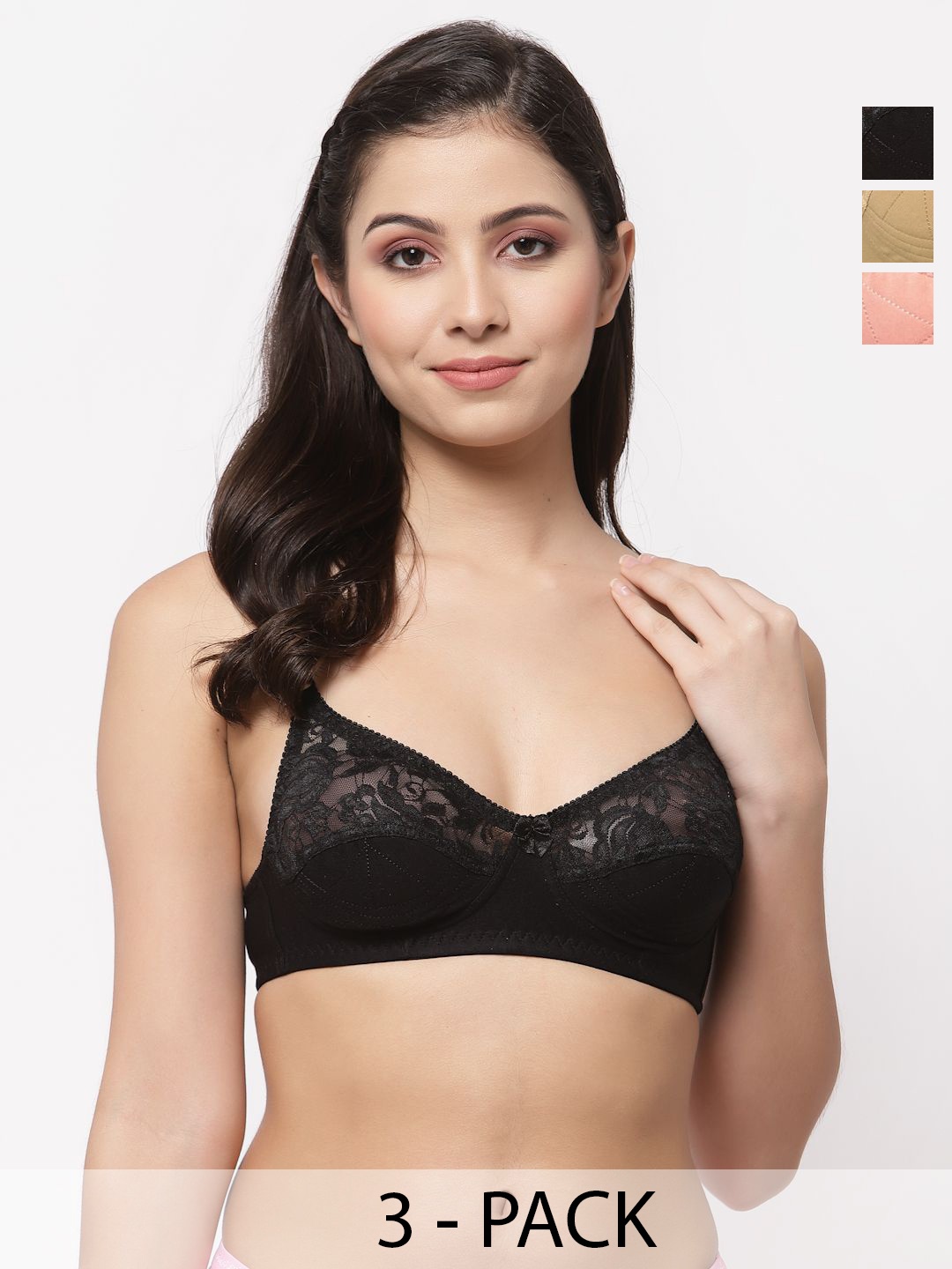 

Docare Bralette Bra Full Coverage, Orange