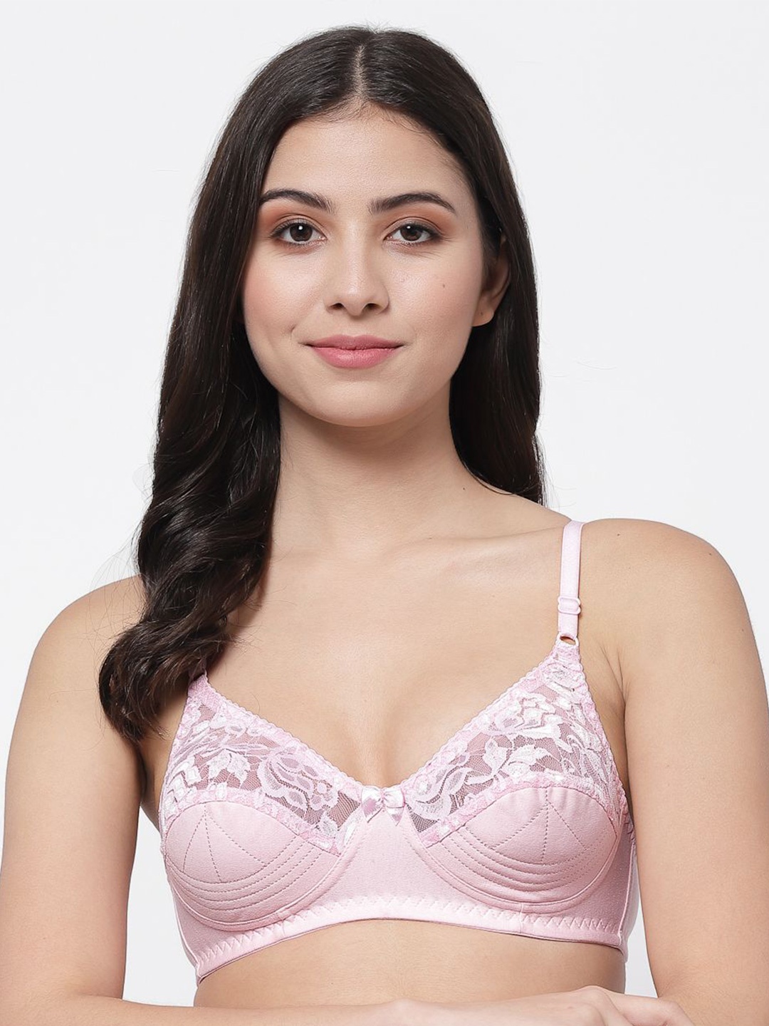 

Docare Bralette Bra Full Coverage, Pink