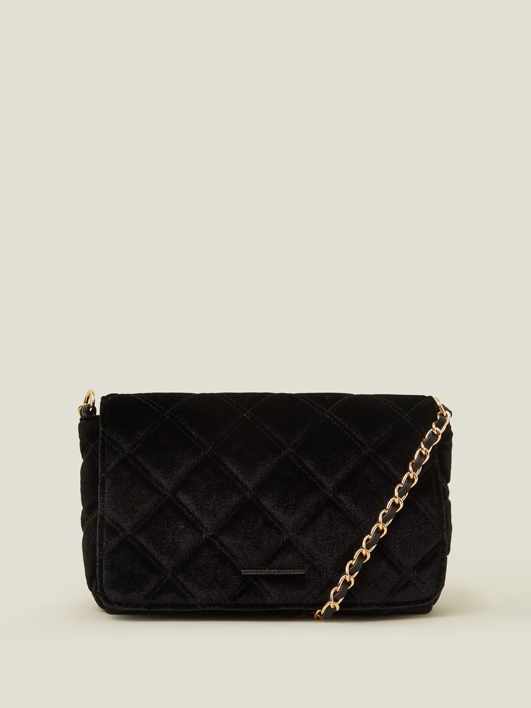 

Accessorize Women Structured Sling Bag with Quilted, Black