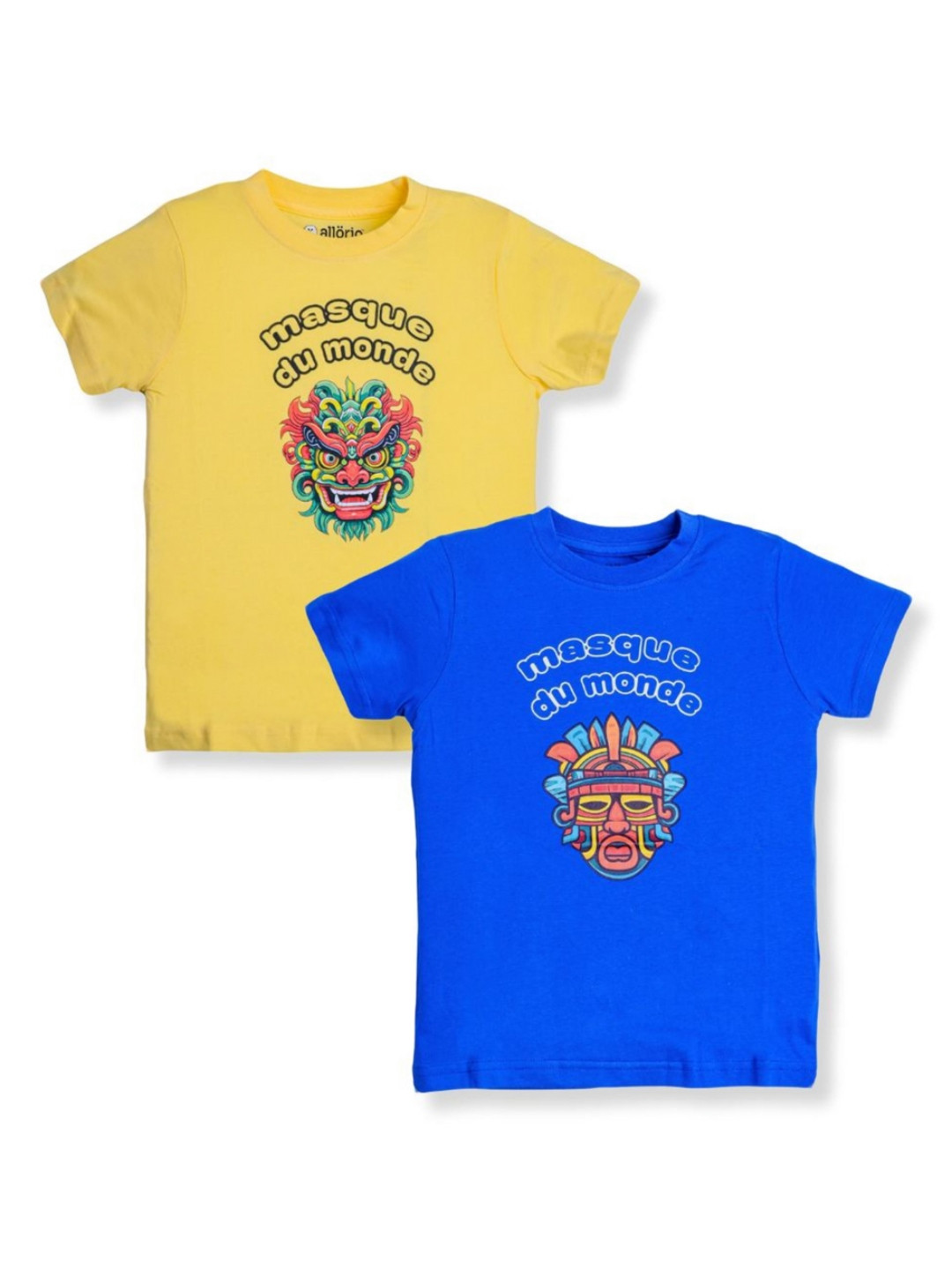 

allorio kids Boys 2 Printed Slim Fit T-shirt, Multi