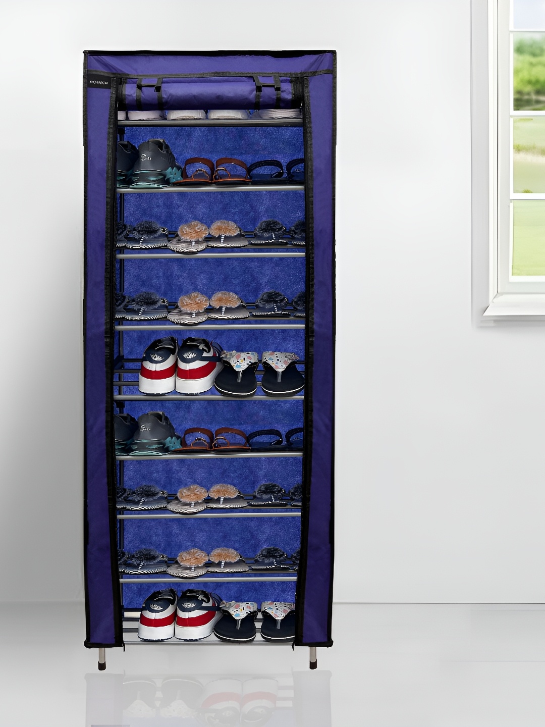 

Urban Choice Blue 9 Tier Rectangular Shoes Rack