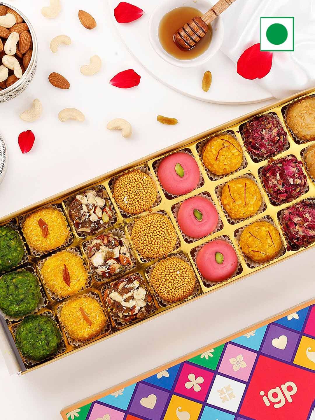 

IGP 24 Pcs Irresistible Fusion Laddoo, Multi