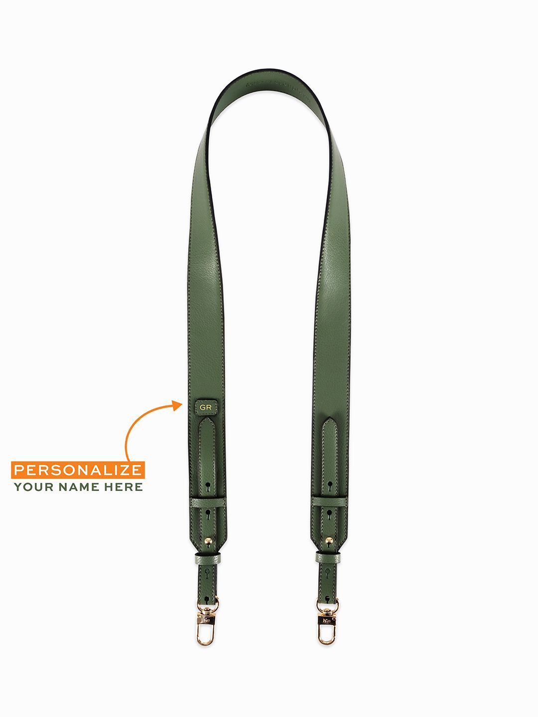 

HIE Leather Sling Bag, Olive