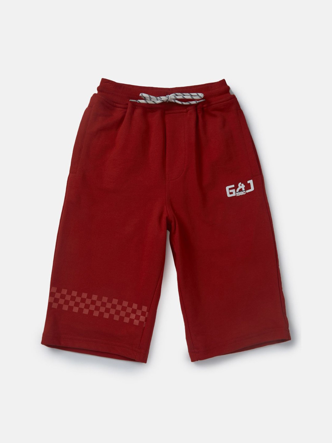 

Gini and Jony Boys Printed Regular Fit Shorts, Red