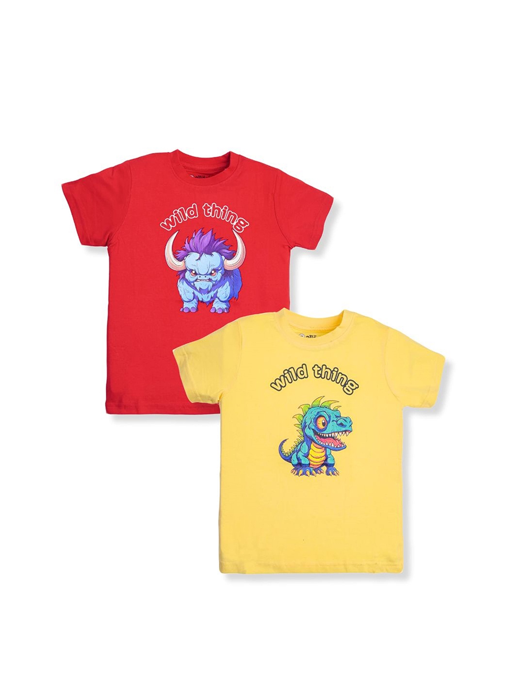

allorio kids Boys 2 Printed Slim Fit T-shirt, Multi