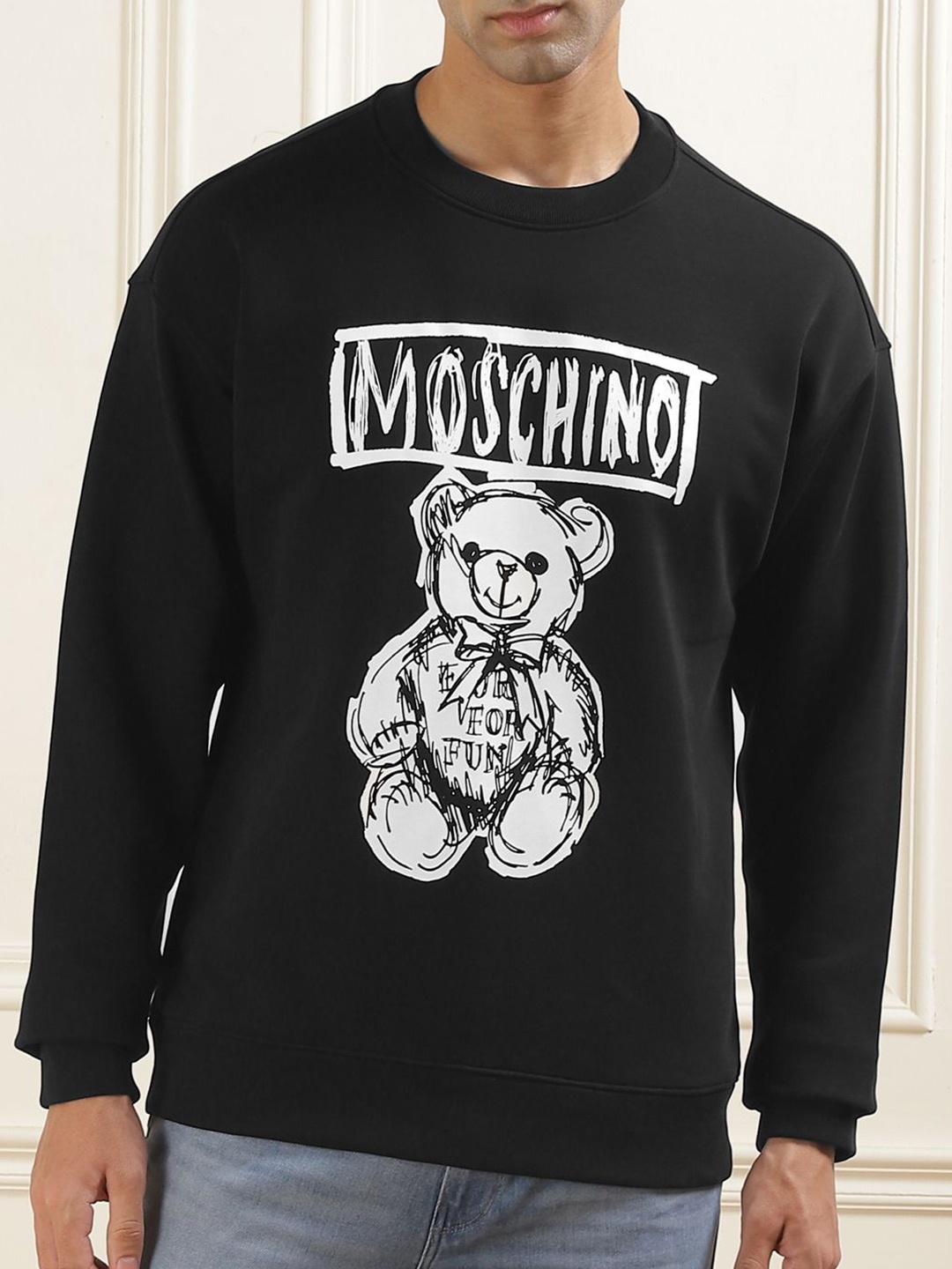 

MOSCHINO COUTURE Men Printed Sweatshirt, Black