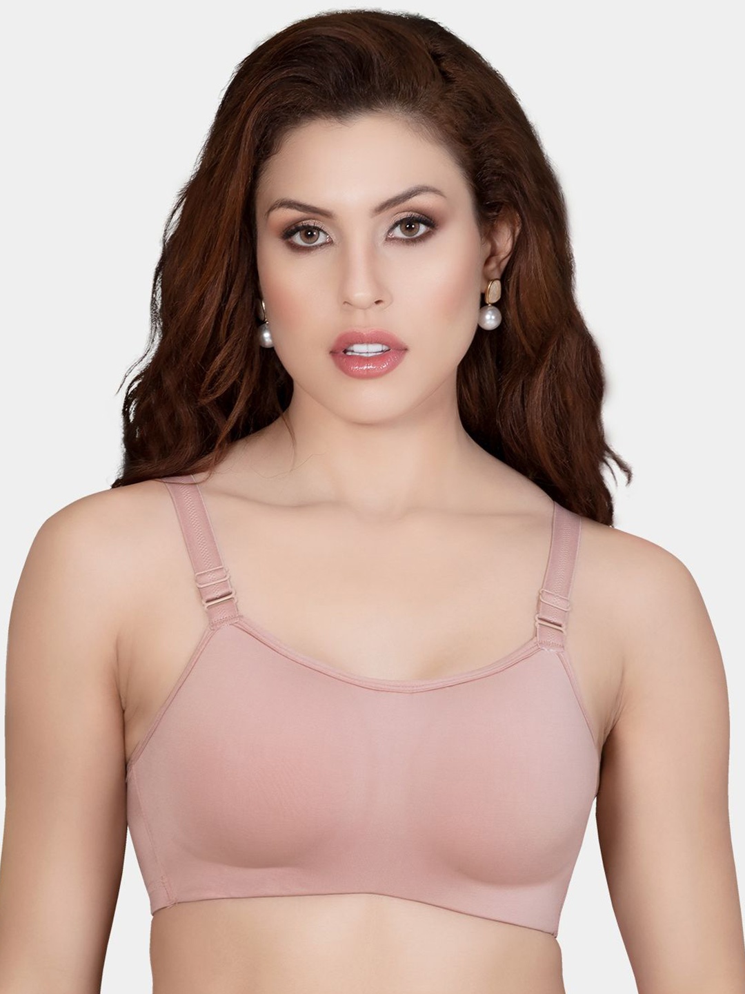 

Trylo Riza AdvanceFit Soft Padded Everyday Wear Bra, Pink