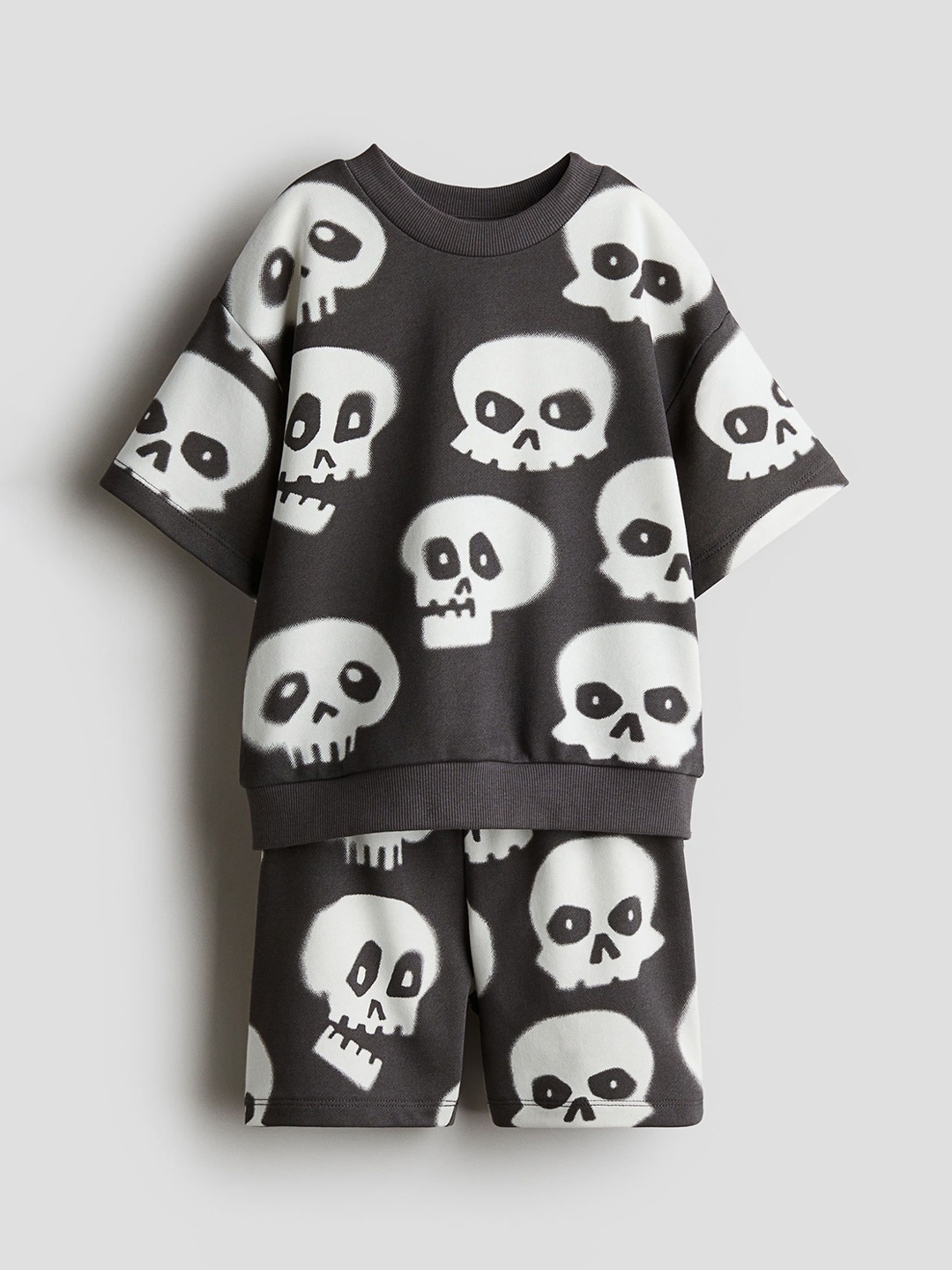 

H&M Infant Boys 2-Piece Patterned Sweatshirt Set, Grey