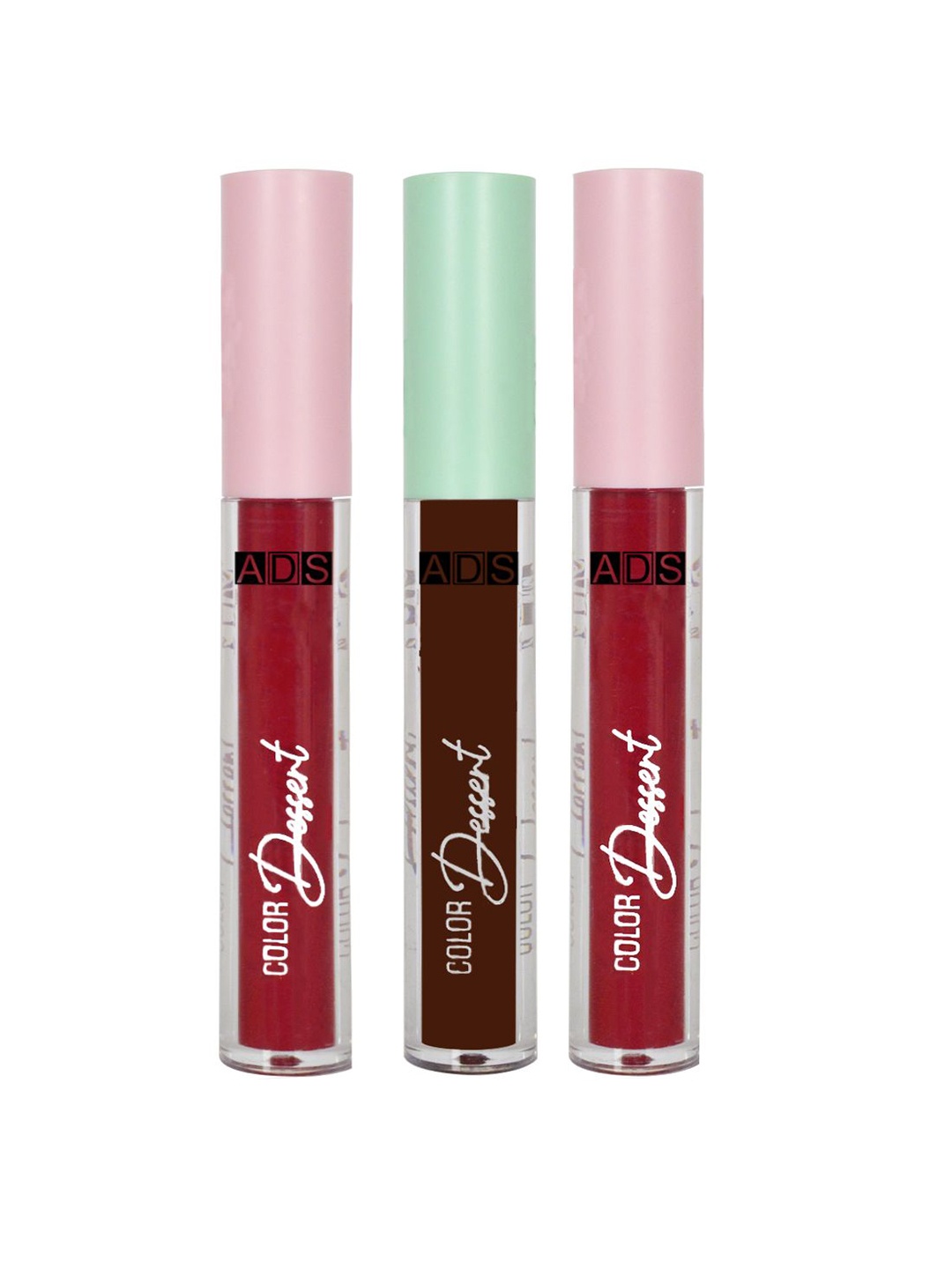 

A.D.S Set Of 3 Ultra Long-Lasting Liquid Matte Lipstick-4ml Each-17-22-23, Multi
