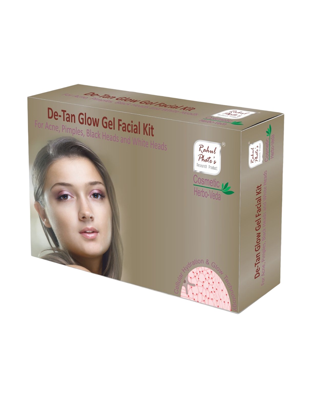 

Rahul Phate Research Product De-Tan Glow Gel Facial Kit- 140g, White