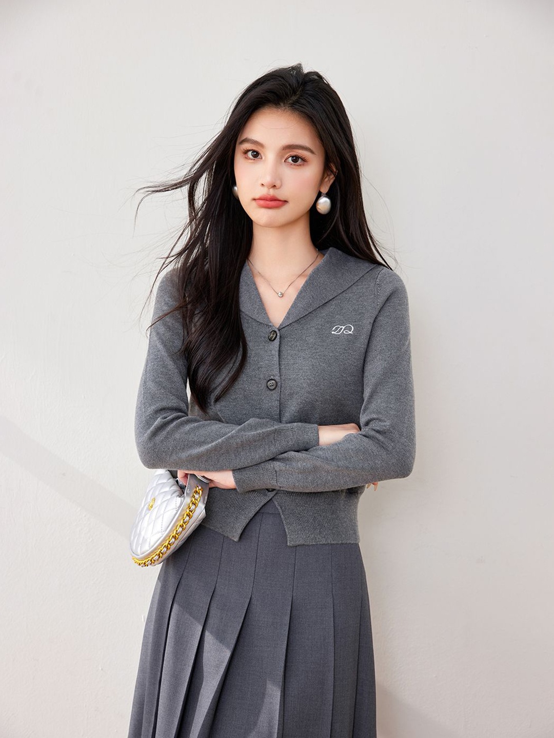 

JC Collection Women Cardigan, Grey