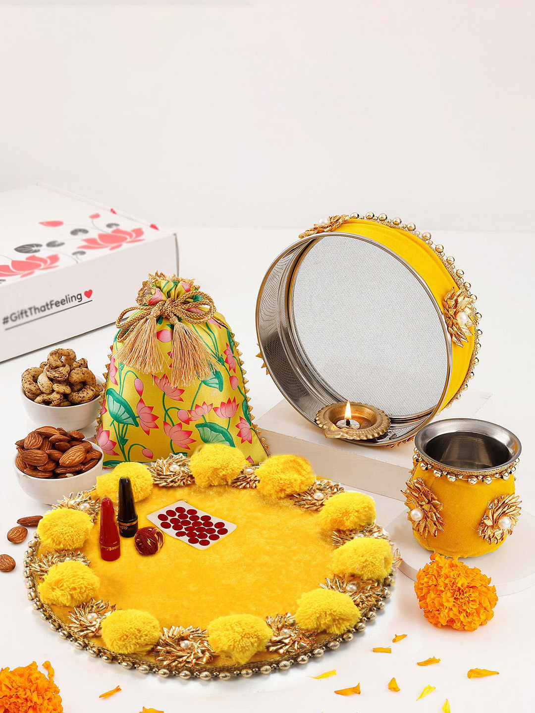 

IGP Everlasting Love Karwa Chauth Hamper, Yellow
