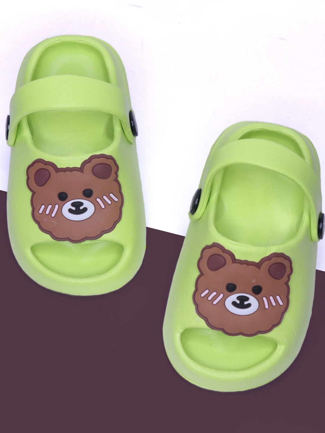 

FEETWELL SHOES Unisex Kids Croslite Clogs, Green