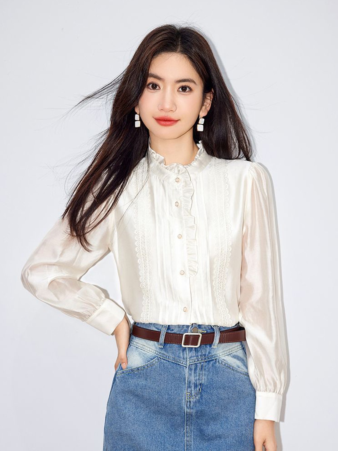 

JC Collection Women Opaque Casual Shirt, Beige